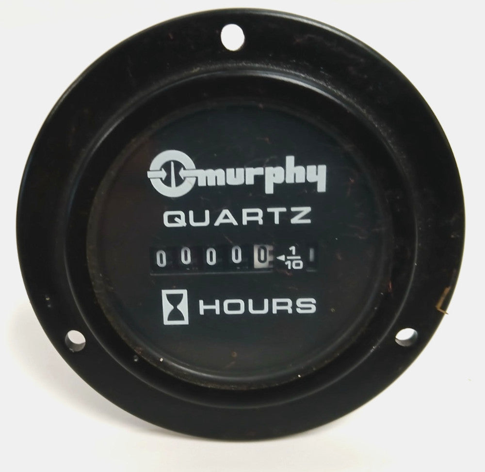 MURPHY QUARTZ HOUR METER 12-24 VDC 32 VDC MAX POLARITY SENSITIVE 85064
