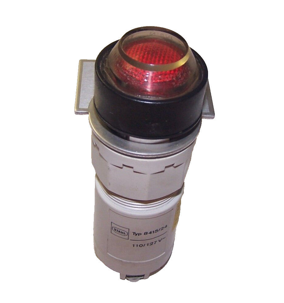 STAHL 110/127 VAC RED PILOT LIGHT  8415/24