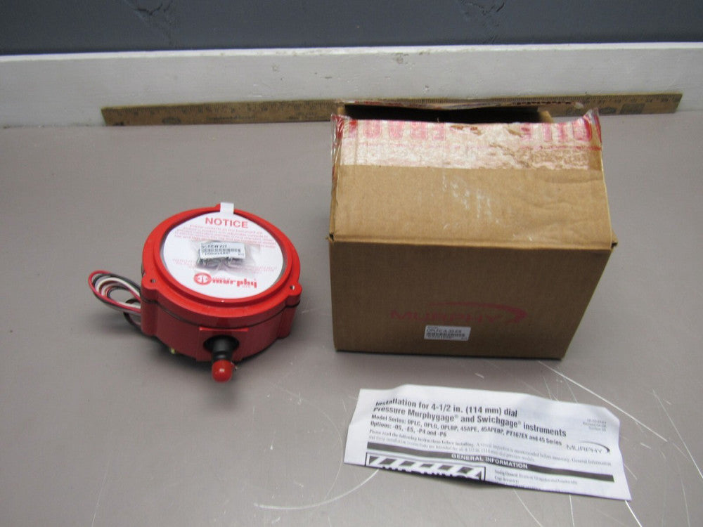 MURPHY SWICHGAGE PRESSURE 05701058 OPLFC-A-30-ES 0-30PSI NEW IN THE BOX !!