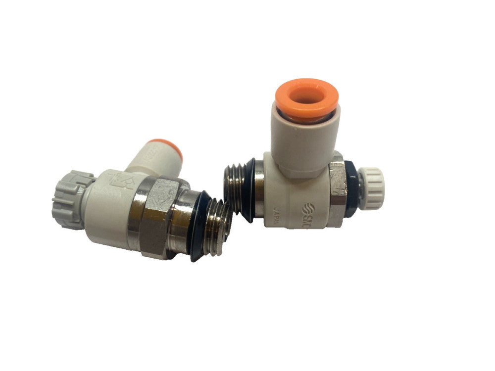 SMC AS3201F-N03-07SD Flow Control Elbow Fitting LOT OF 2