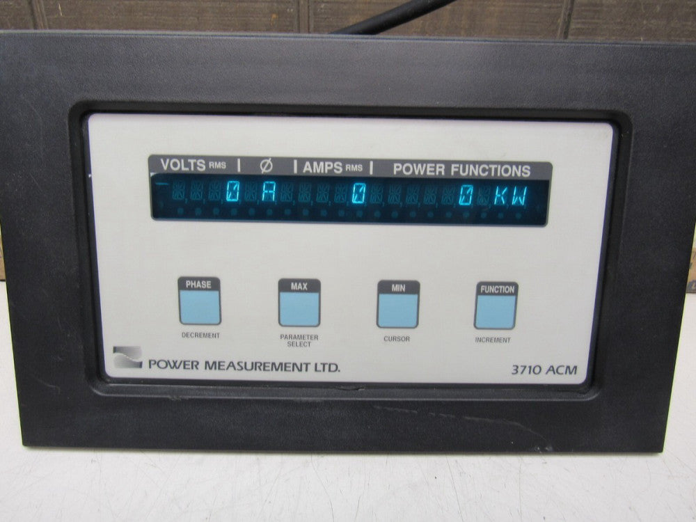 POWER MEASUREMENTS LTD. 3710 ACM DIGITAL POWER METER XLNT USED TAKEOUT !! M/O !!