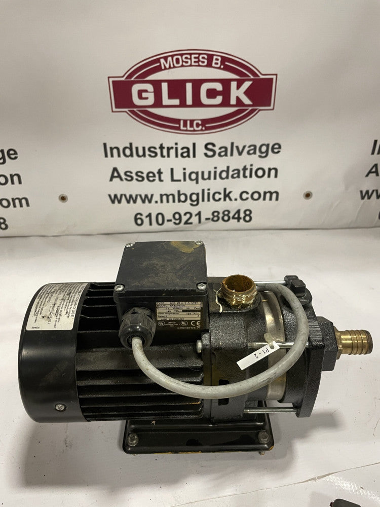 Grundfos CH2-20 A-W-A-CVBV K43Z70302 0.5HP Booster Pump 13GPM 145psi 56ft Hd 3PH