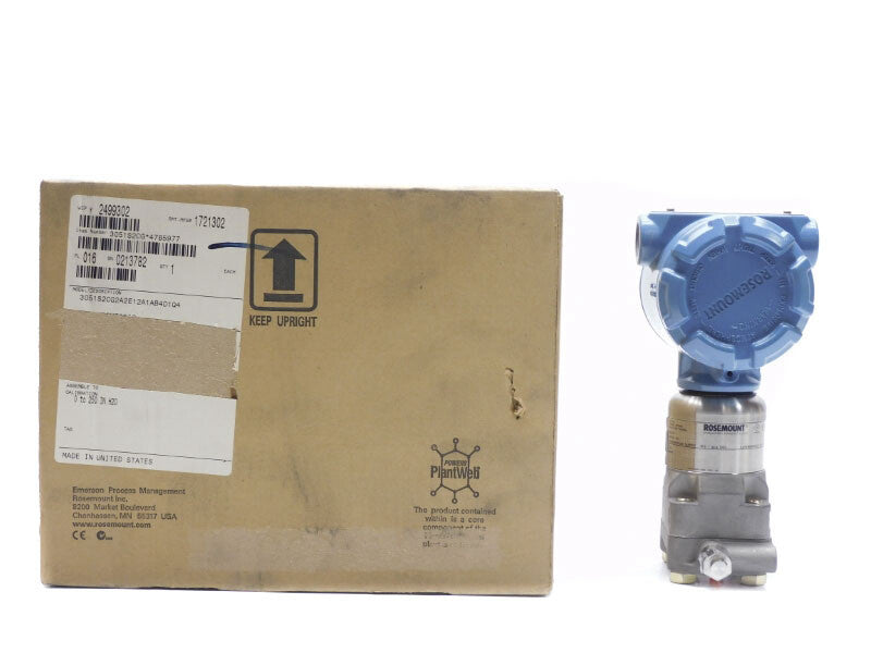 ROSEMOUNT 3051S2CG2A2E12A1AB4D1Q4 10.5-42.4VDC 9PSI 0-250"H2O NSMP