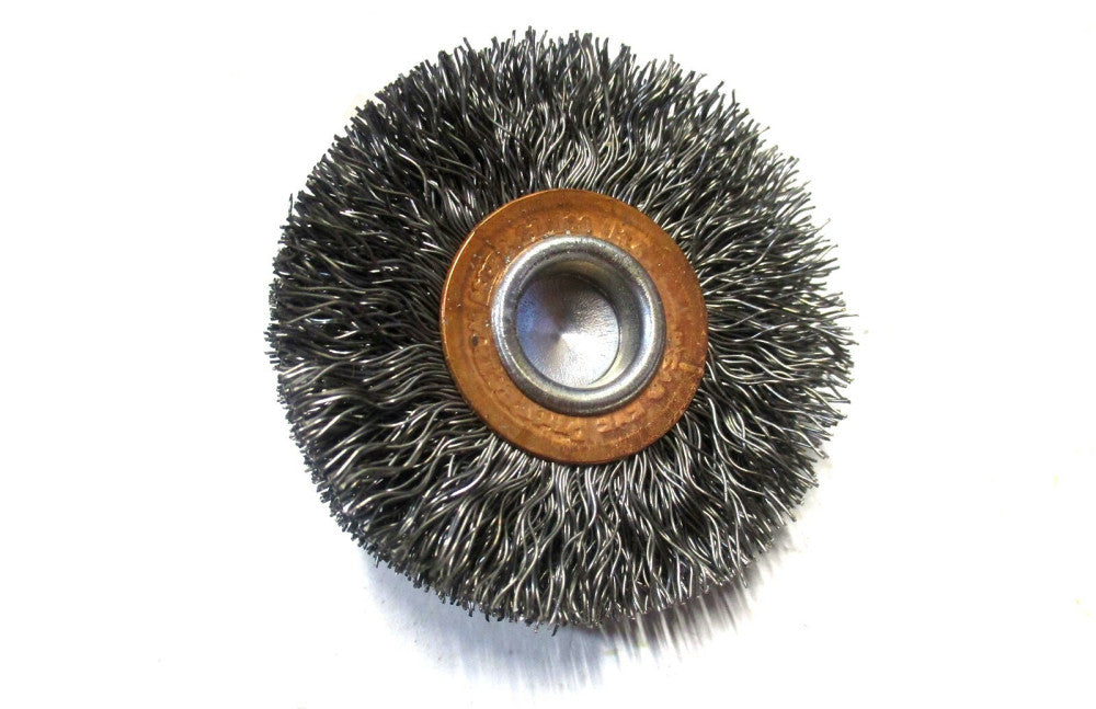 Weiler (90311) 2" OD x 1/4" Shank Diam 20000 RPM Crimped Steel Wheel Brush