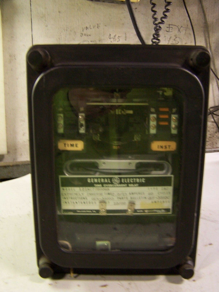 GE TIME OVERCURRENT RELAY EXTREMELY INVERSE TIME 2.0/15A 60 CYCLES 12IAC77B806A