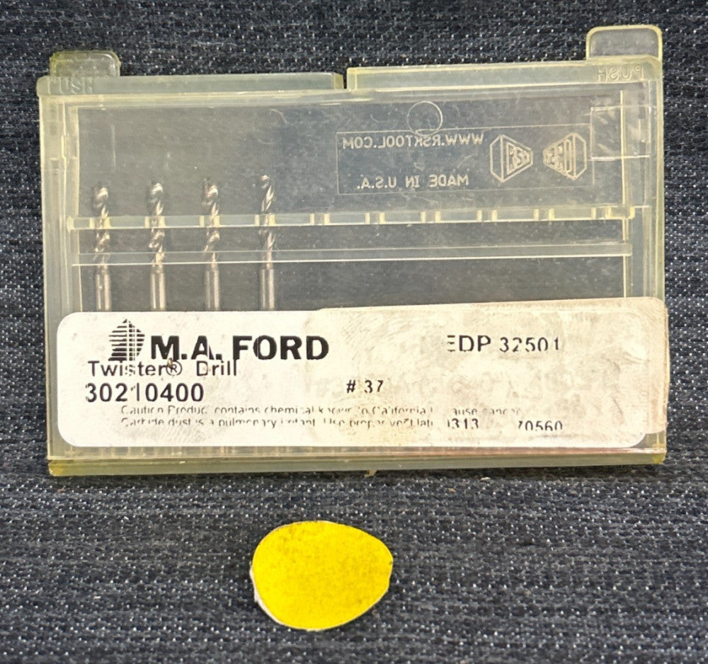 MA FORD CIRCUIT BOARD DRILL BIT 30210400  #37  LOT OF 4