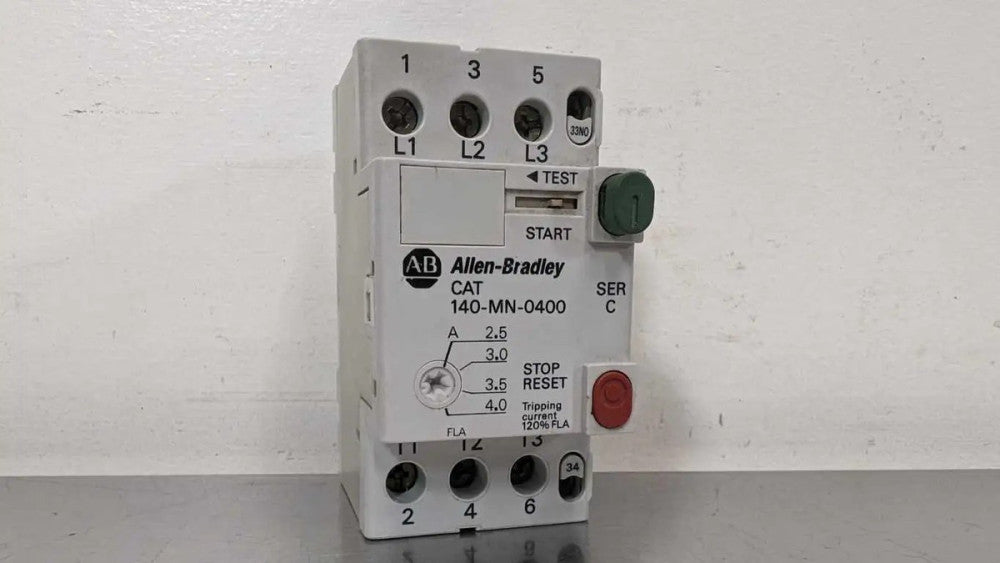 Allen-Bradley 140-MN-0400 140-A210 Manual Motor Starter Circuit Breaker Ser C 2.