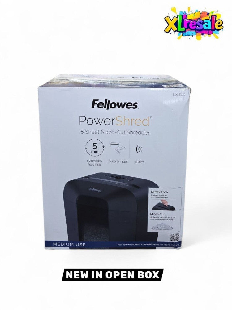 Fellowes 8 Sheet PowerShred LX41 RS Micro-Cut Shredder / Free shipping