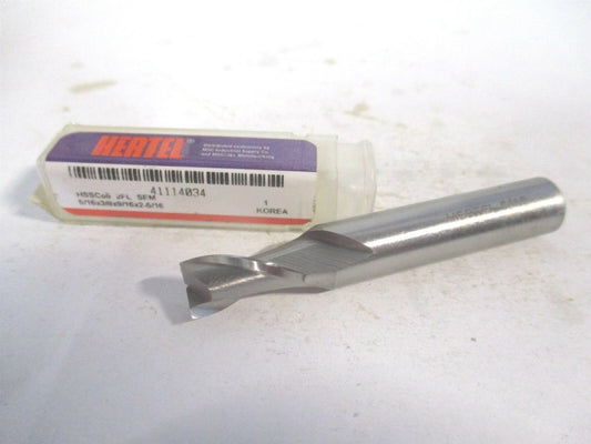 (E2030020) 5/16" x 9/16" x3/8" x 2-5/16" OAL 2 Flute Cobalt Square End Mill 