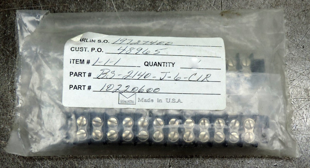 Lot of (3) New Open Barrier Terminal Blocks .375 Low Pofile 10P Screw Style