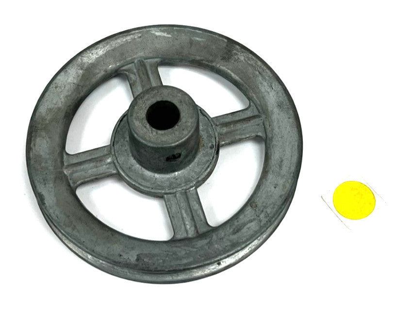 CHICAGO DIE CAST 135 V-BELT PULLEY OD 5" 1 GROOVE WIDTH 1/2" BORE ID 1/2"