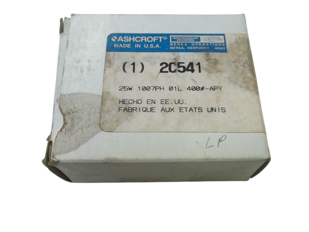 ASHCROFT 25W1007PH01L-400#APY PRESSURE GAUGE NSMP