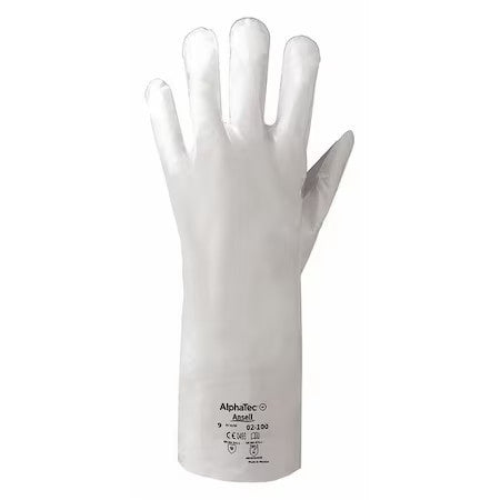 Ansell 02-100 Chemical Resistant Gloves, Laminated Film, 16 In L, 2.5 Mil,