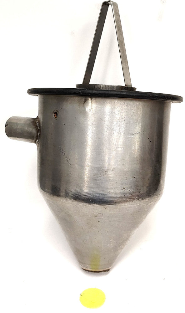 UNBRANDED VACUUM RECIEVER SUCTION FUNNEL STAINLESS STEEL 13" OAL
