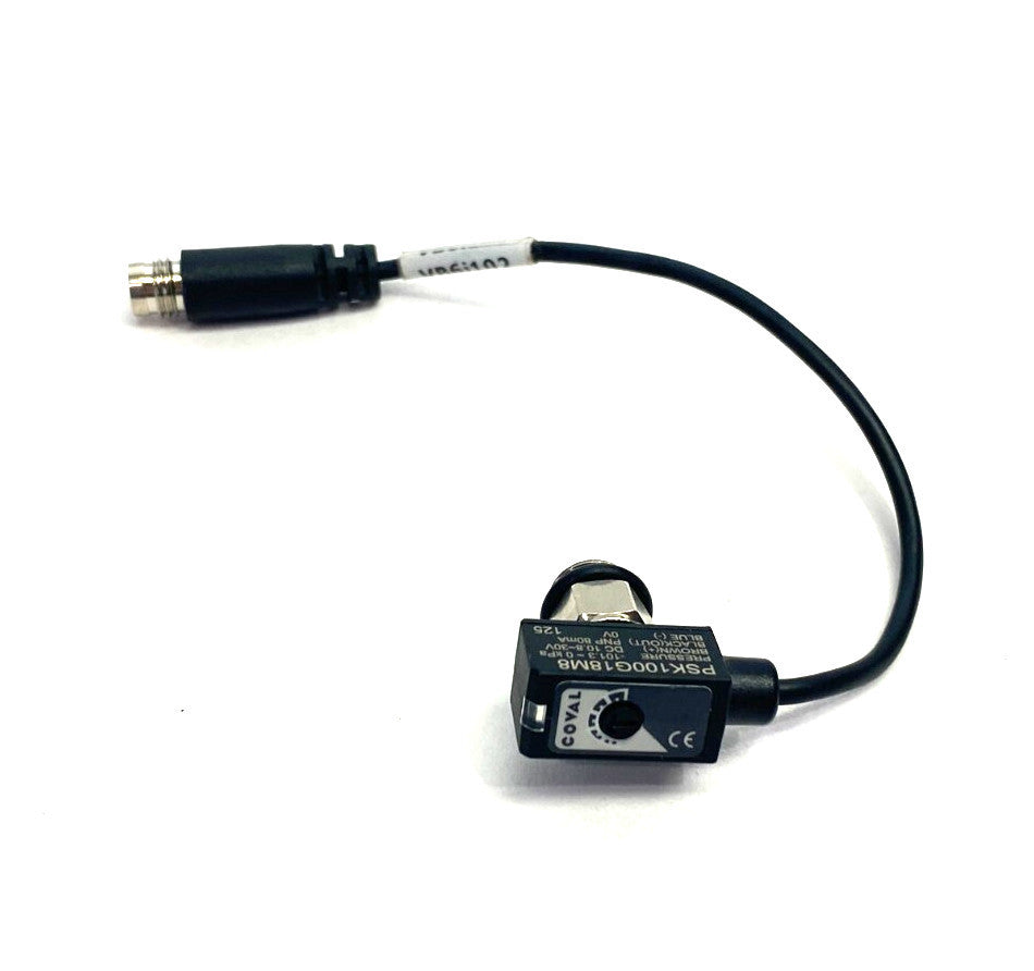 Coval PSK100G18M8 Mini Vacuum Switch 1-Contact Output PNP, M8 3-Pin