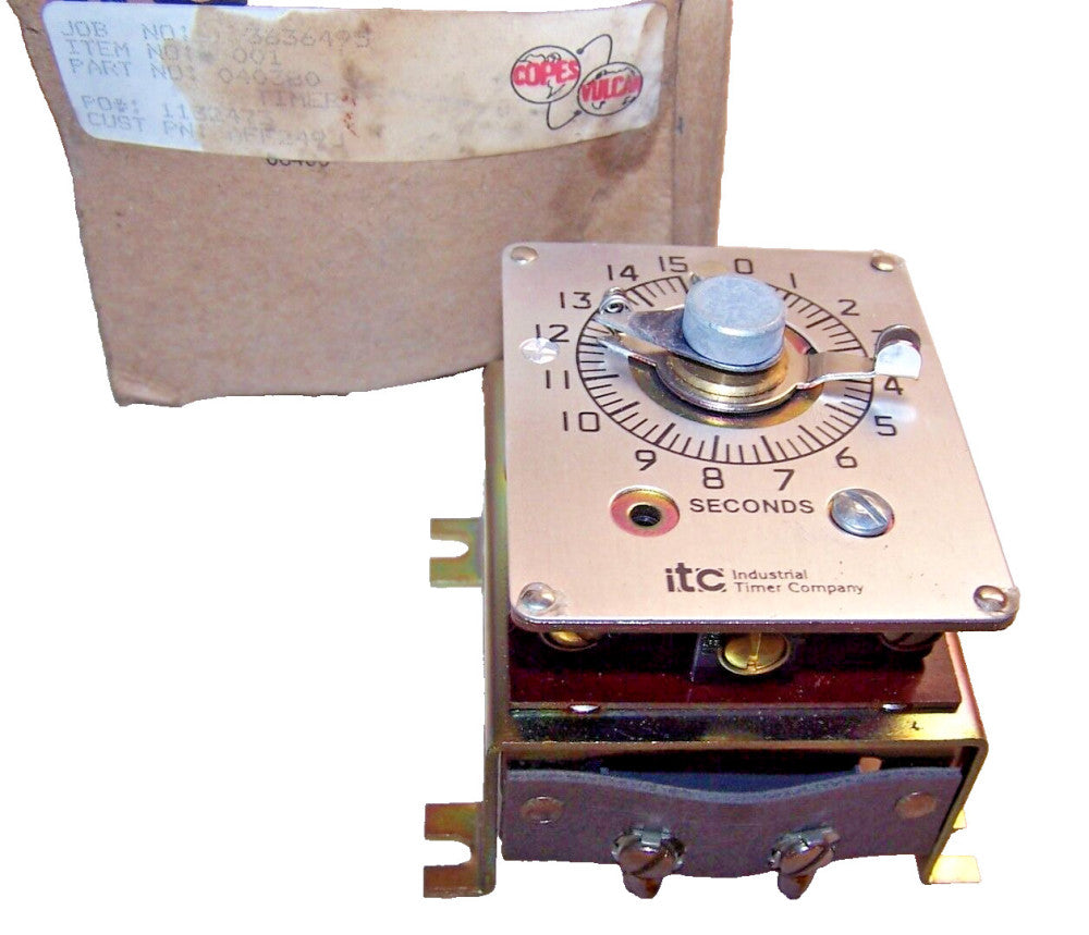 NEW ITC SF 15 SECOND TIMER MODULE 120 VAC  AFF249J / 040380