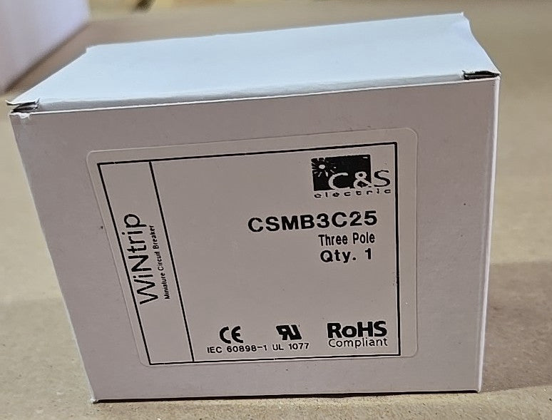 C&S Wintrip Miniature Circuit Breaker CSMB3C25 415V DIN RAIL