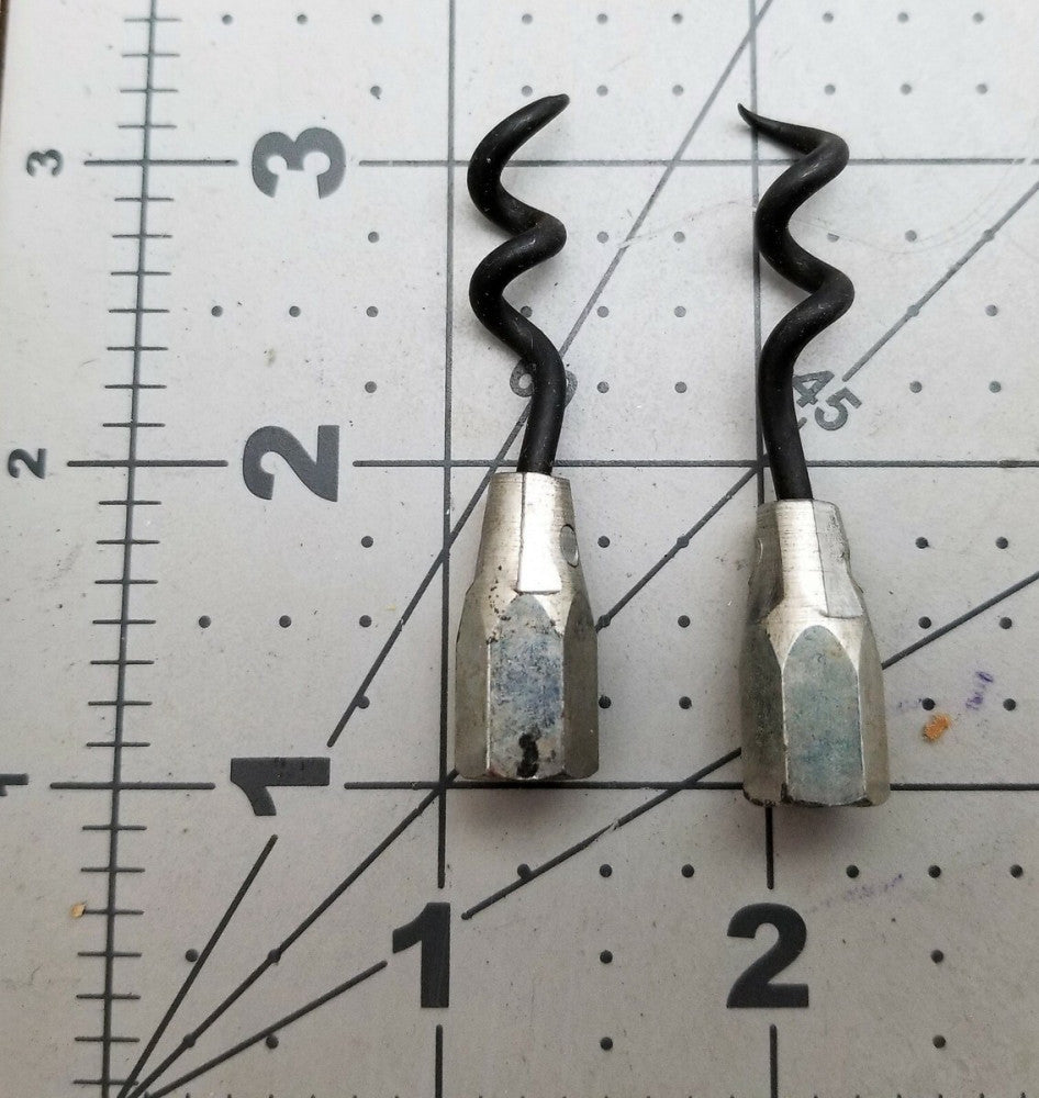 (2) Packing Extractor Tips, Corkscrew, 2” PALMETTO F2 PACKING 1108 [OFB7]