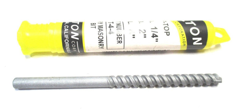 Relton (TT44) 1/4 x 1/4 x 4 OAL 2-1/2 Max Depth RH Carbide-Tip Fast Spiral Drill