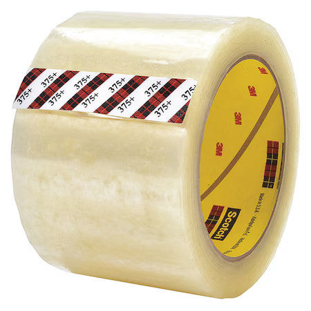 Scotch 375+ Cartonsealingtape,3.1Mil,Clear,Pk36