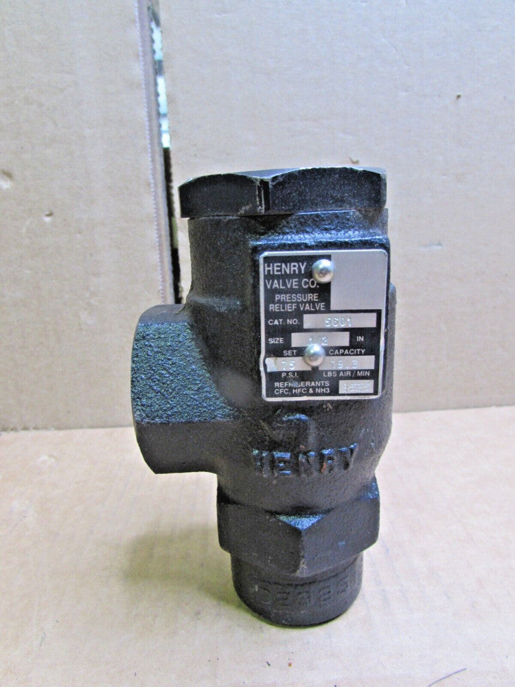 HENRY, 5601, 1/2" PRESSURE RELIEF VALVE, 75PSI, NEW/NOT IN BOX! MAKE OFFER!!