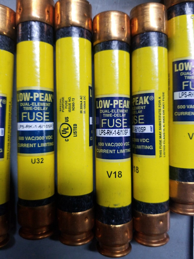 new old stock LPS-RK 1 6/10SP FUSE LPSRK 1 6/10SP 600 VOLT 1 6/10 AMP