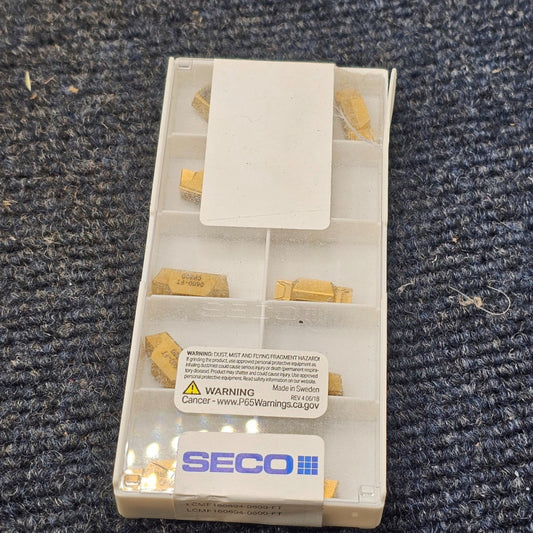 (10 PCS) Seco LCMF160604-0600-FT C500 Multi-Directional Carbide Turning Inserts