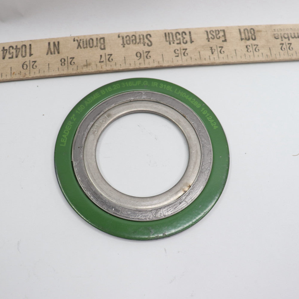 Leader Spiral Wound Gasket 300/600 B16.20 316L/F.G. IR 316L  2" LH044289