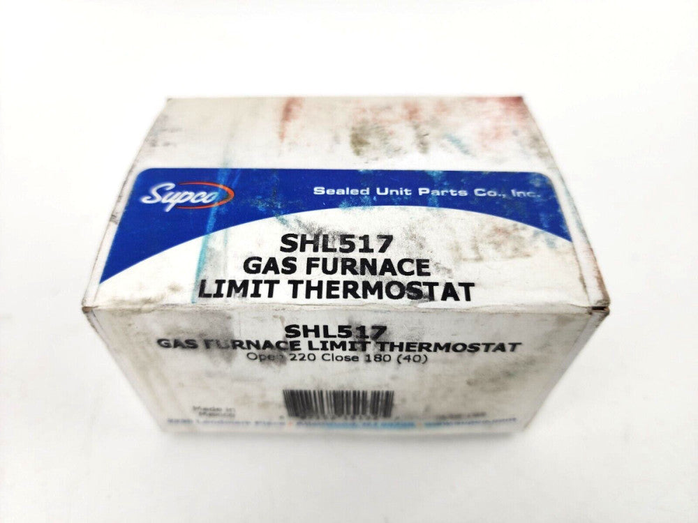 Supco SHL517 Gas Furnace Plenum Limit Thermostat Open 220 Close 180 L220-40