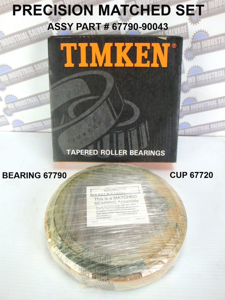 TIMKEN - 67790-90043 67720 Tapered Roller Bearing 9.75 x 7 x 1.875 (NEW in BOX)