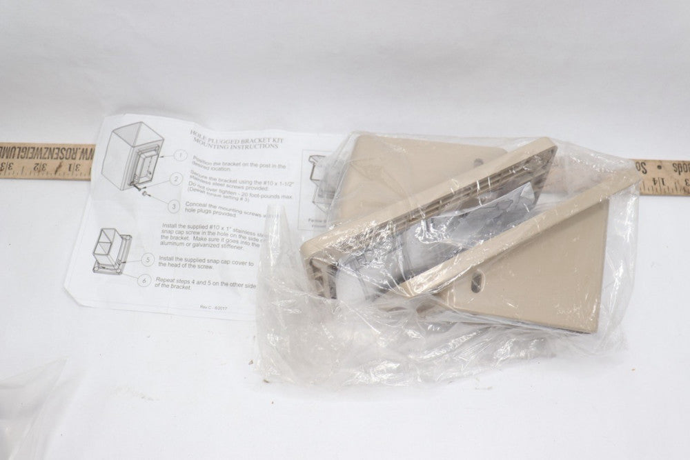 (2-Pk) Hole Plugged Bracket Kit 6-1/2" x 3-1/2" x 3"