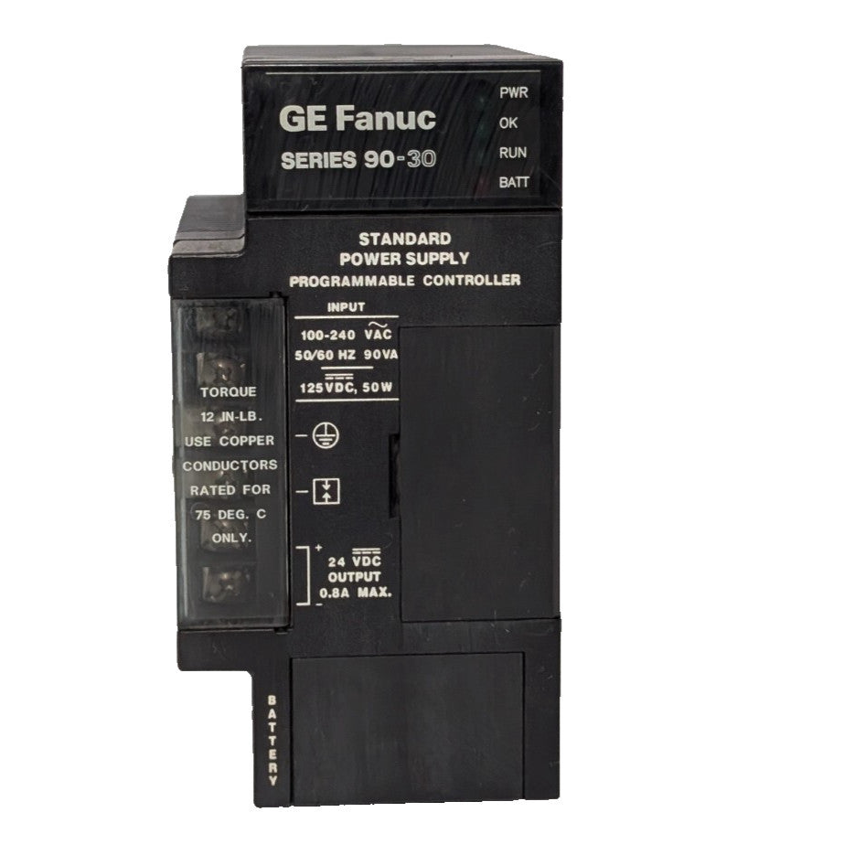 GE Fanuc IC693PWR321X Series 90-30 Standard Power Supply Programmable Controller