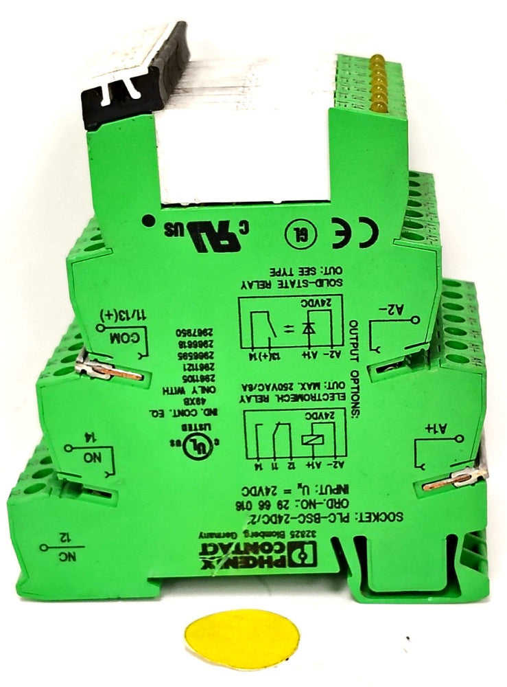 PHOENIX CONTACT MINATURE POWER RELAY PLC-BSC-24DC  24VDC