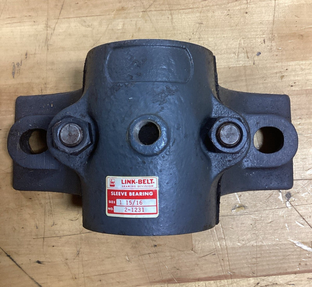 LINK BELT 1-11/16" RIGID SLEEVE BEARING 2 BOLT 2-1231 Z12