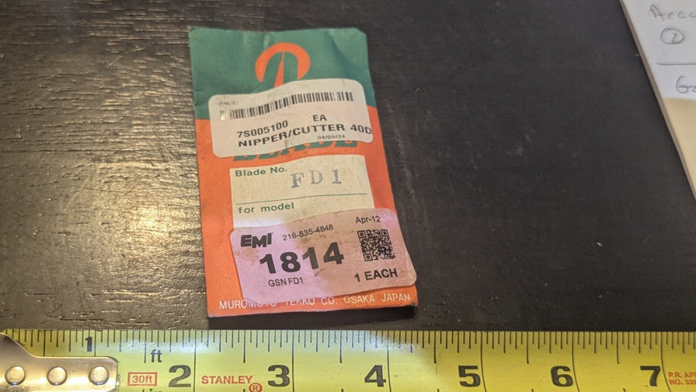 NEW Muromoto / EMI FD1 Replacement Blade for Nipper 1814