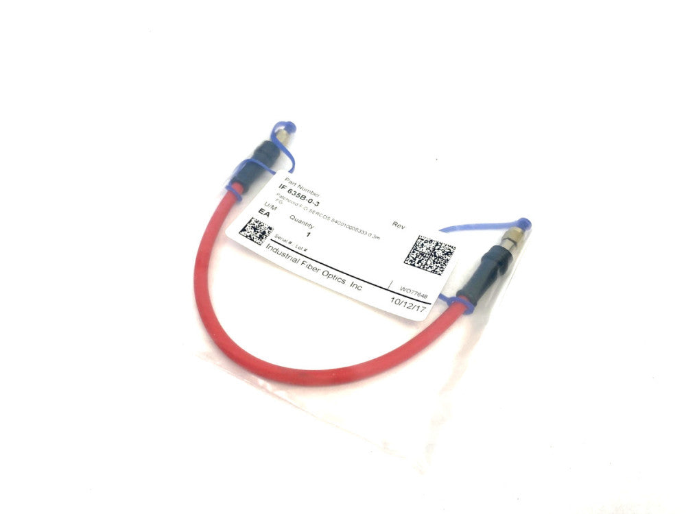 Industrial Fiber Optics IF 635B-0-5 Patchcord F/O SERCOS 84C01000S333 0.5m