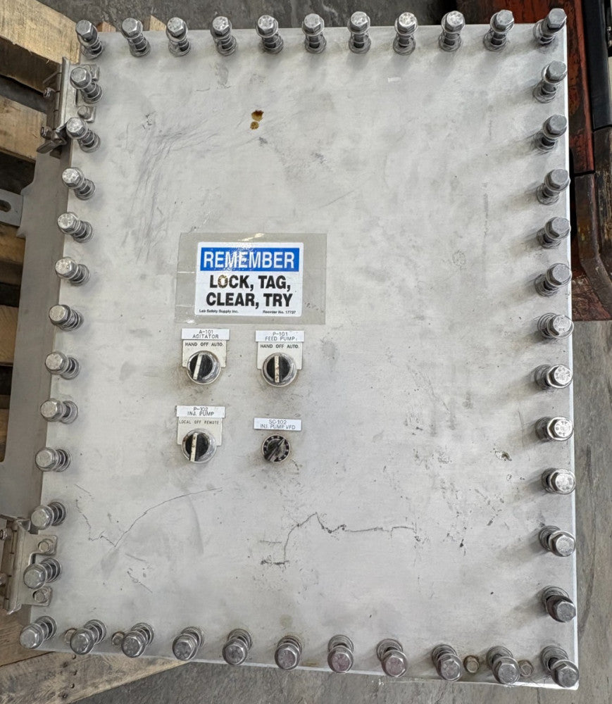 CROUSE-HINDS EJB241808 ALUMINUM EXPLOSION PROOF JUNCTION BOX 24X18X8" BOLT-ON