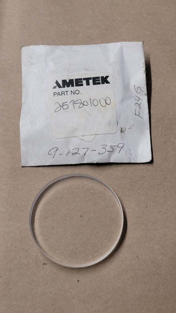 Ametek 257801000 Quartz Window / Sight Glass 2" Diameter 1/4" Thick