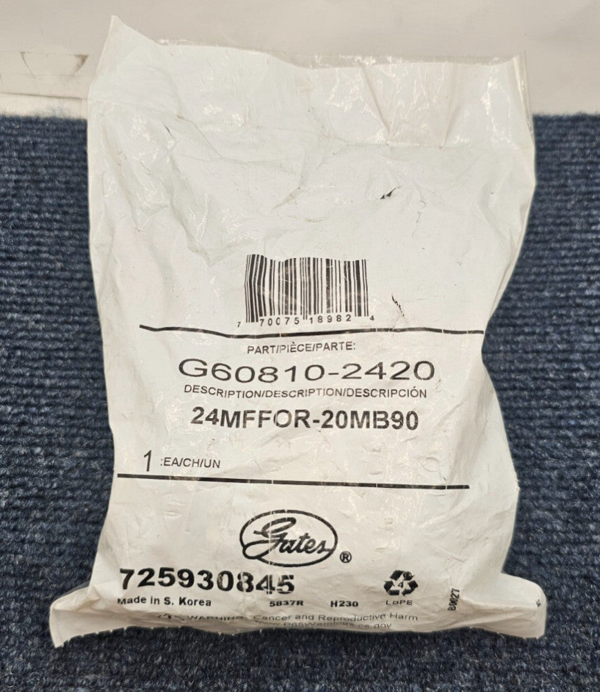Gates 24MFFOR-20MB90 - G60810-2420: Hydraulic Hose Adapter