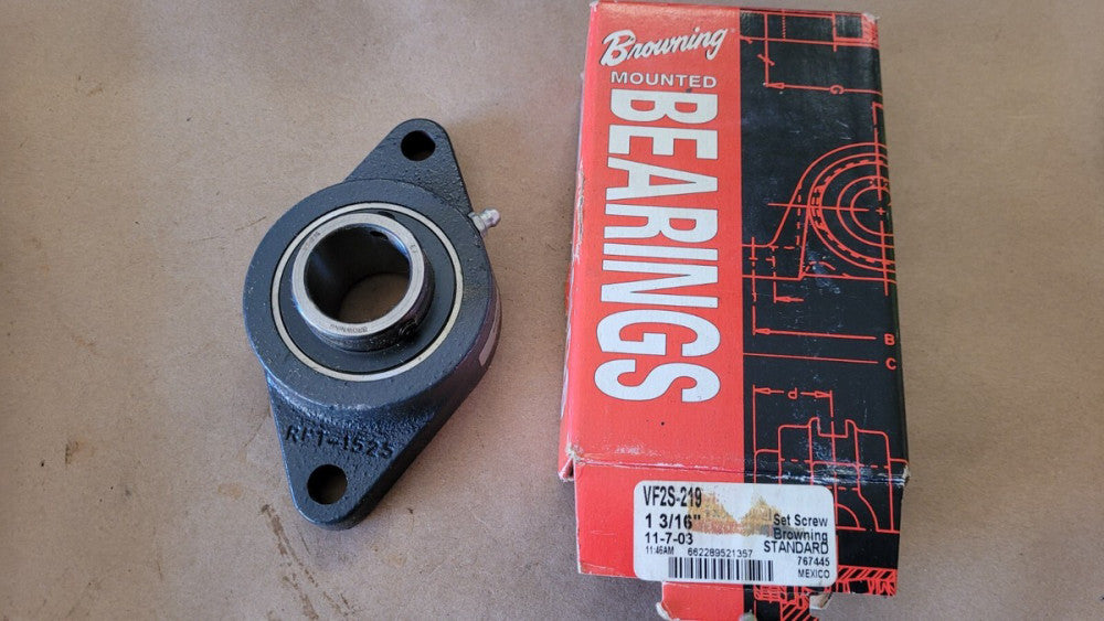 Browning VF2S-219 Flange Mounted Bearing 1-3/16" Bore