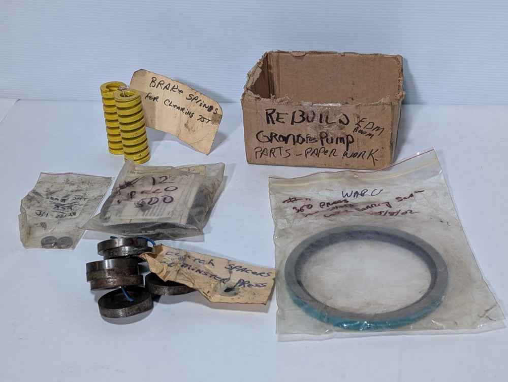Parts for Minster, Bliss, Clearing Press Machines: Brake Springs, Bearings, More