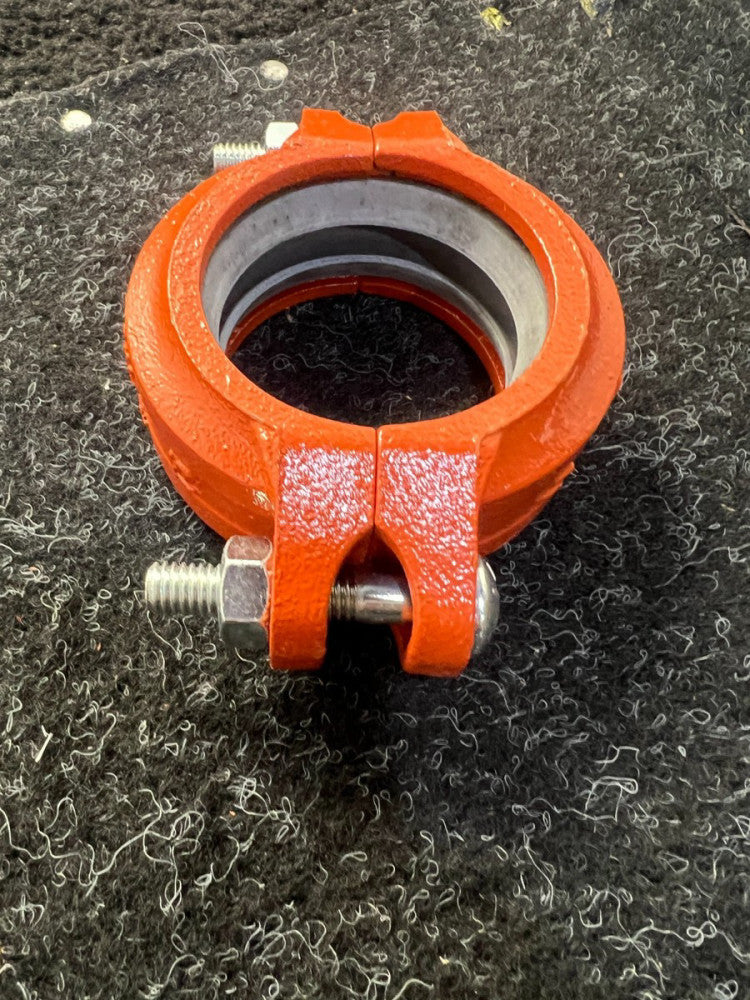 (QTY 11) GemLock 400-210-00100 Grooved Rigid Coupling Fig 5-2-1/2" Orange