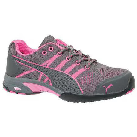 Puma Safety Shoes 642915-8.5 Women's Athletic Shoe, 8 1/2 Fabric Upper, Steel