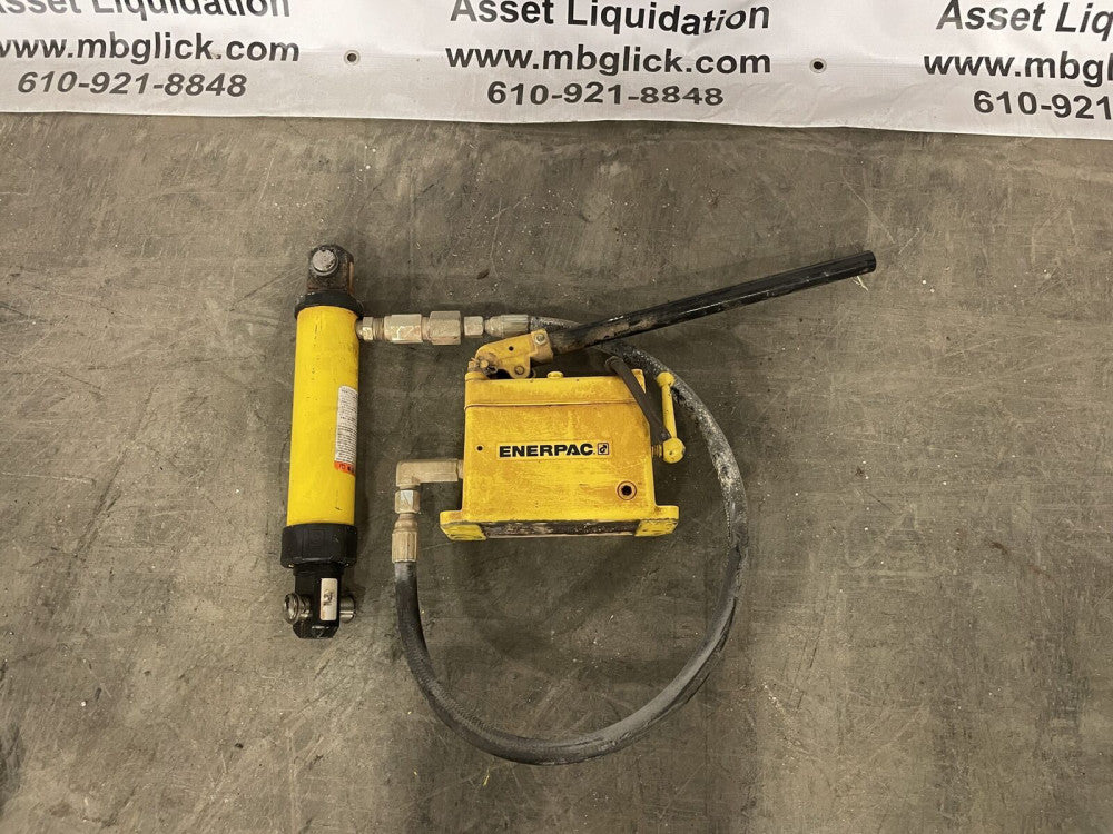 ENERPAC RC106 DUO 10 Ton Hydraulic Cylinder & Hand Pump 10,000PSI