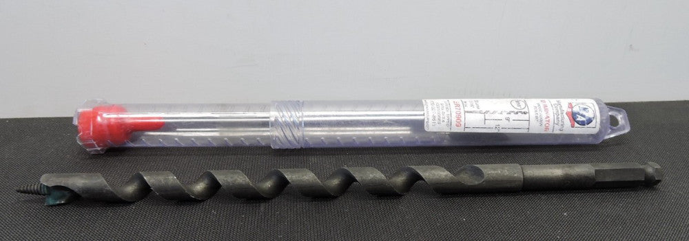 BA Manufacturing Eliminator Wood Auger Poile Bit 9/16" Shank 7/16" Hex 12" Long