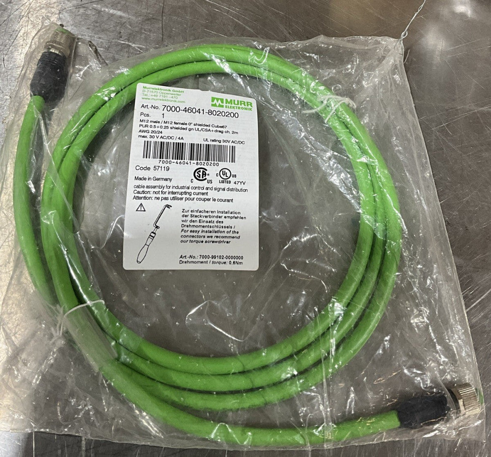 Murr Elektronik 7000-46041-8020200 Sensor Cordset M/F M12 6-Pin !2m!