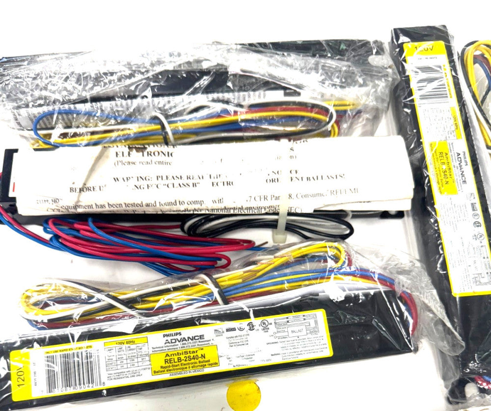PHILIPS ADVANCE AMBISTAR INSTANT  START BALLAST RELB-2S40-N LOT OF 4