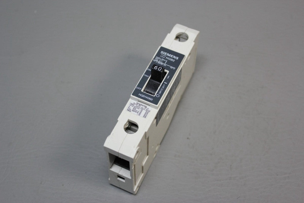 UNUSED SIEMENS 1 POLE CIRCUIT BREAKER 60 AMP HGB2 HGB1K060