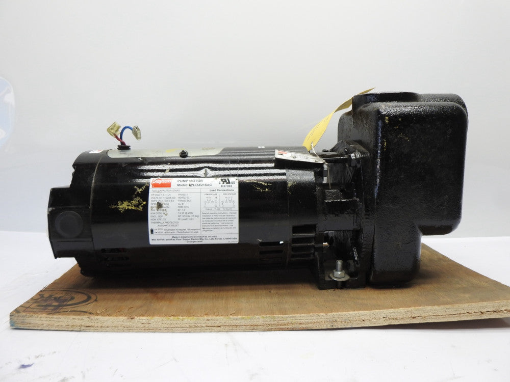 Dayton PPLTAE21SAG 1.5 HP, 1PH Pump Motor w/ 4UA71 Self Priming Centrifugal Pump