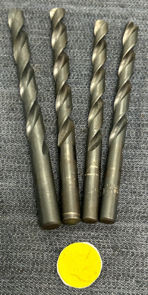 CLE-FORGE HS 2 FLUTE DRILL BIT  ASSORTED LOT OF 4